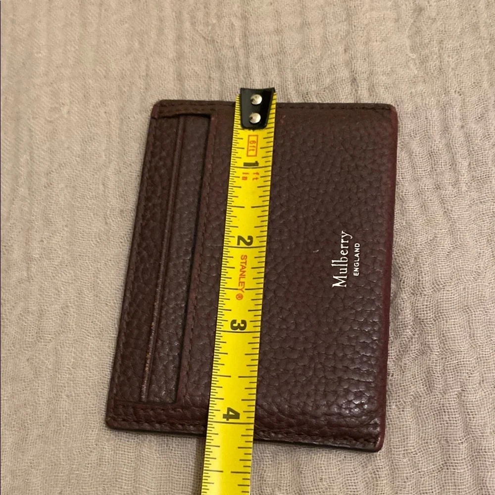 Mulberry Brown Card Holder Luxurious Leather Accessory